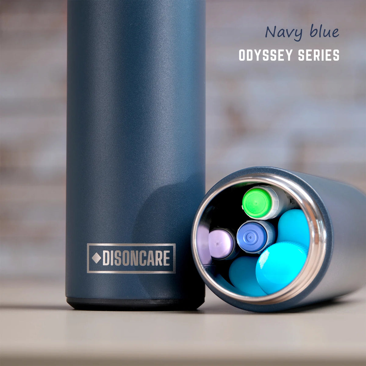DISONCARE Odyssey Series 3-Pen Insulin Cooler — Navy/Black