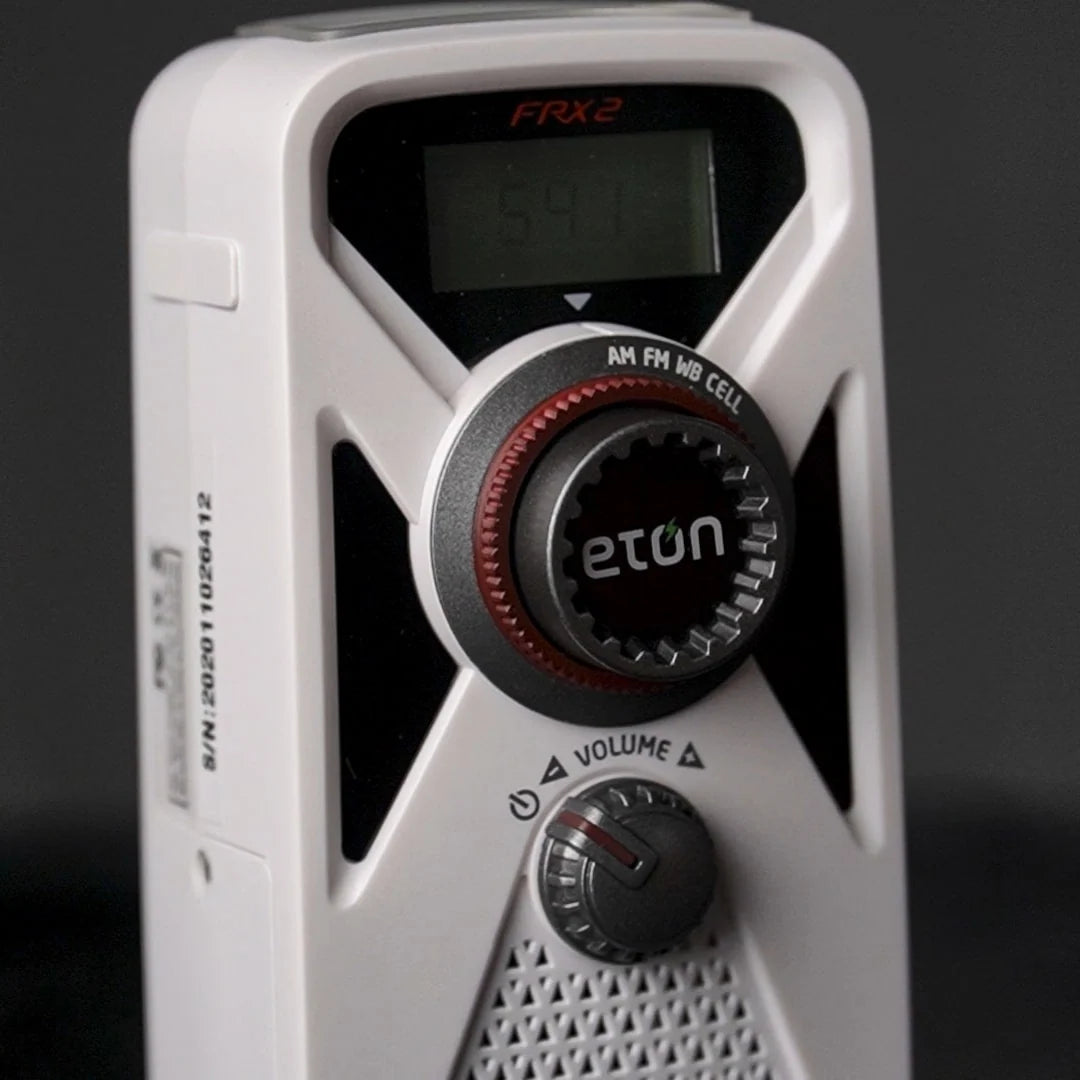 Eton FRX2 Hand-Turbine AM/FM/Weather Radio — Black / red