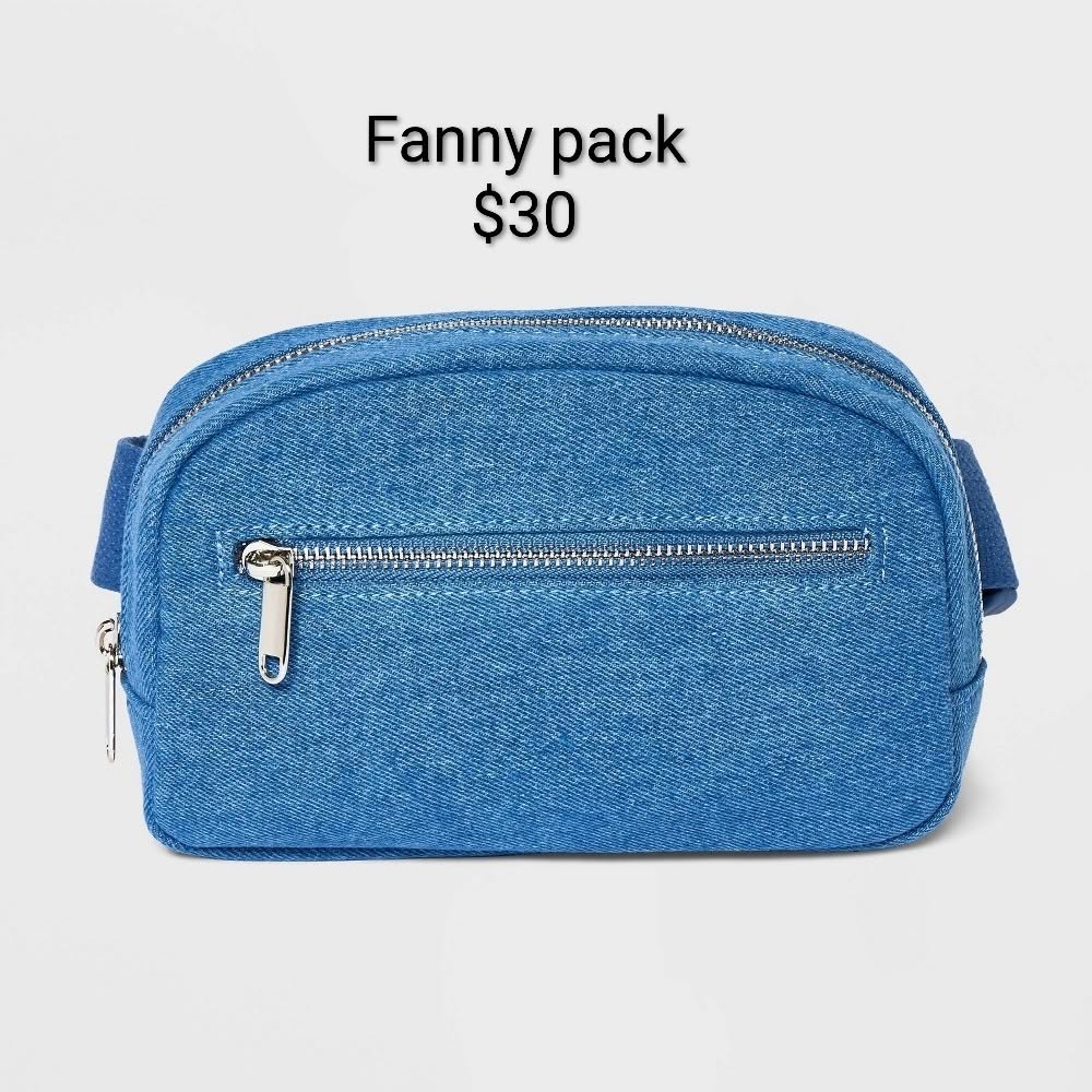 Denim Blue Fanny Pack