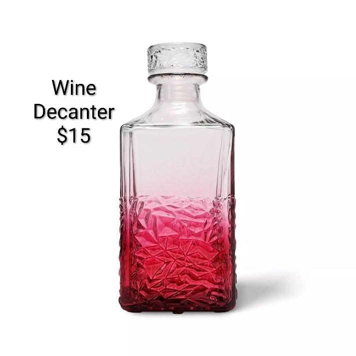 Pink Wine Decanter