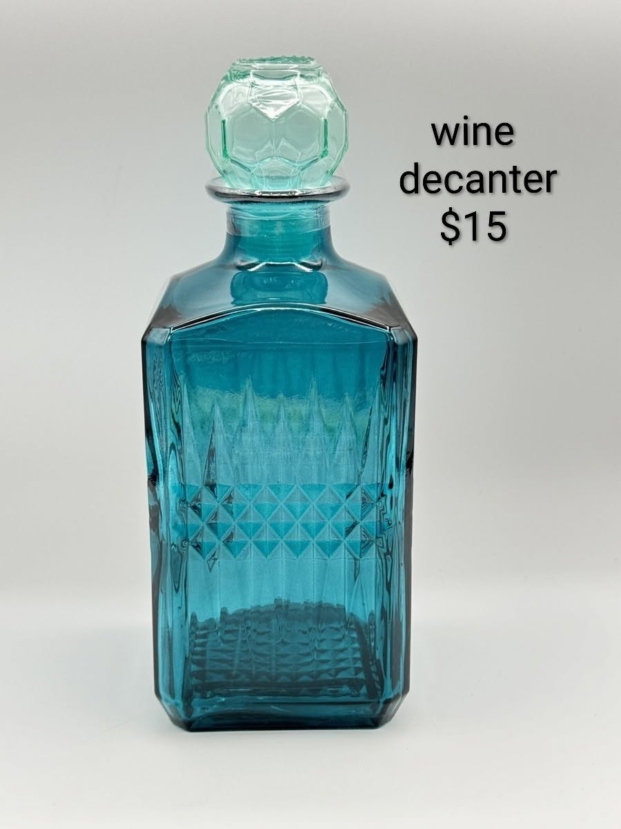 Blue Wine Decanter
