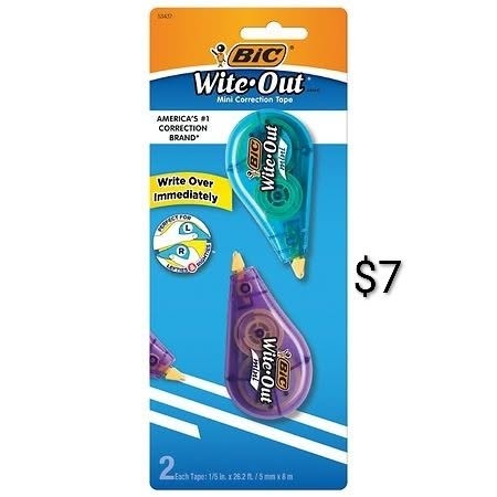 BIC Wite-Out Correction Tape 2-Pack