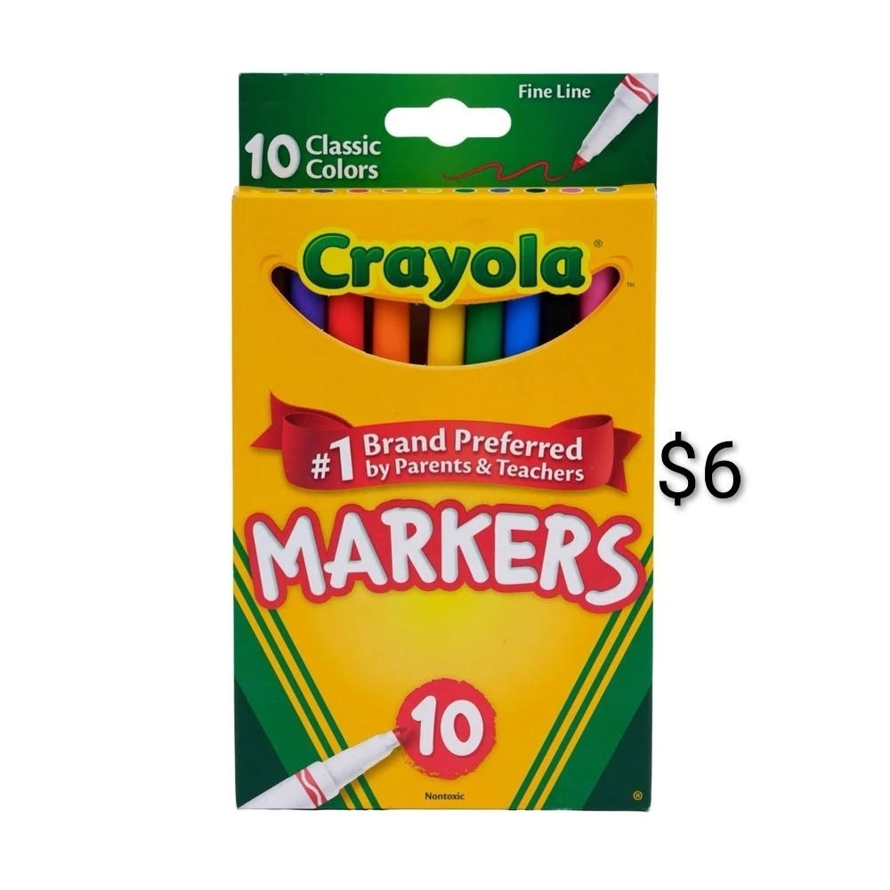 Crayola Classic Markers 10-Count