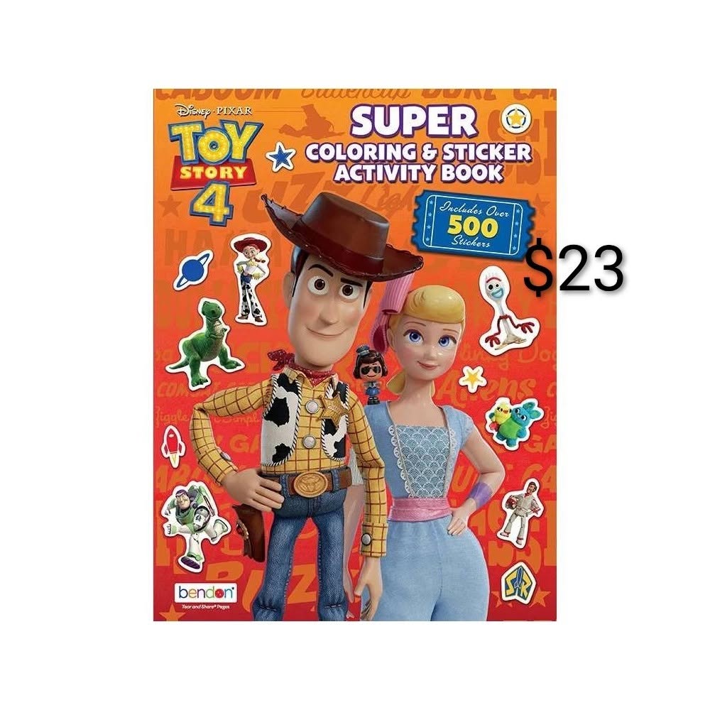 Disney Pixar Toy Story 4 Super Coloring and Sticker Activity Book