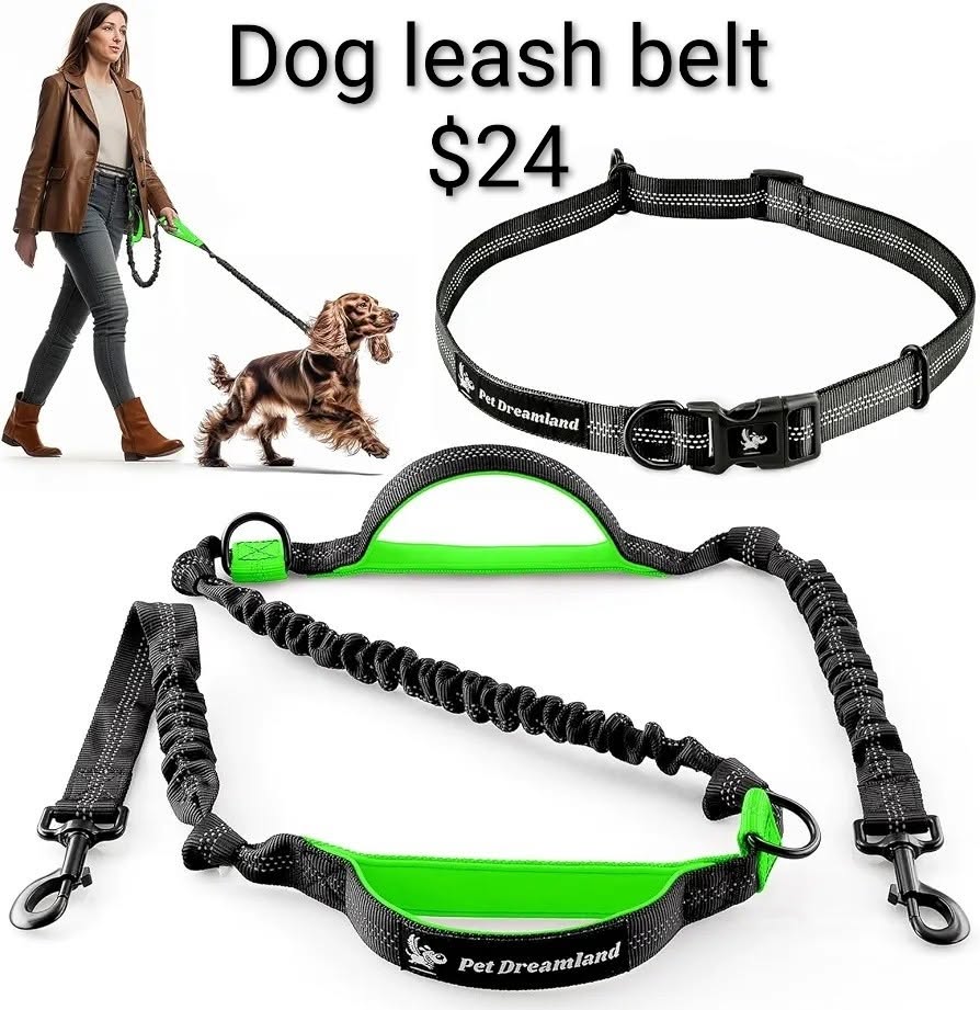Hands-Free Dog Leash Belt