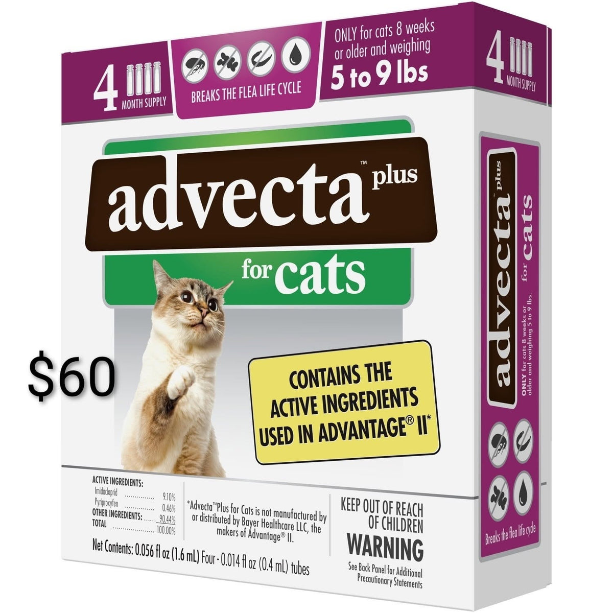 Advecta Plus for Cats 5-9 lb — 4 Doses