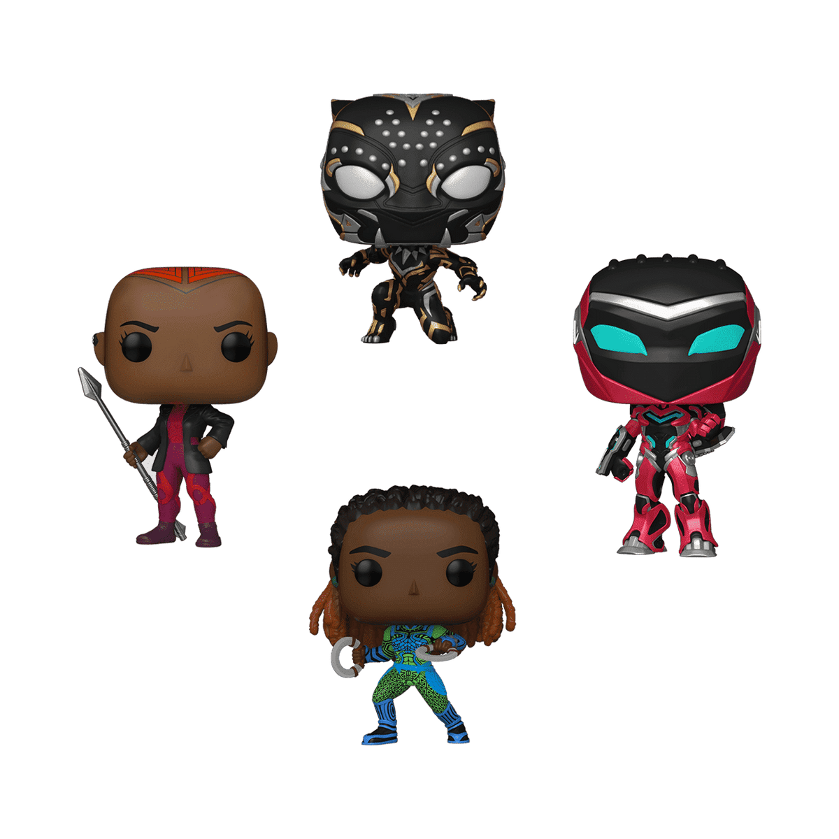 Funko Pop! Black Panther Wakanda Forever Glow-in-the-Dark 4-Pack — Target exclusive; glow-in-the-dark Ironheart MK2