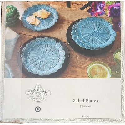 John Derian for Target John Derian Company Stoneware Salad Plates — Blue Floral; 4 count