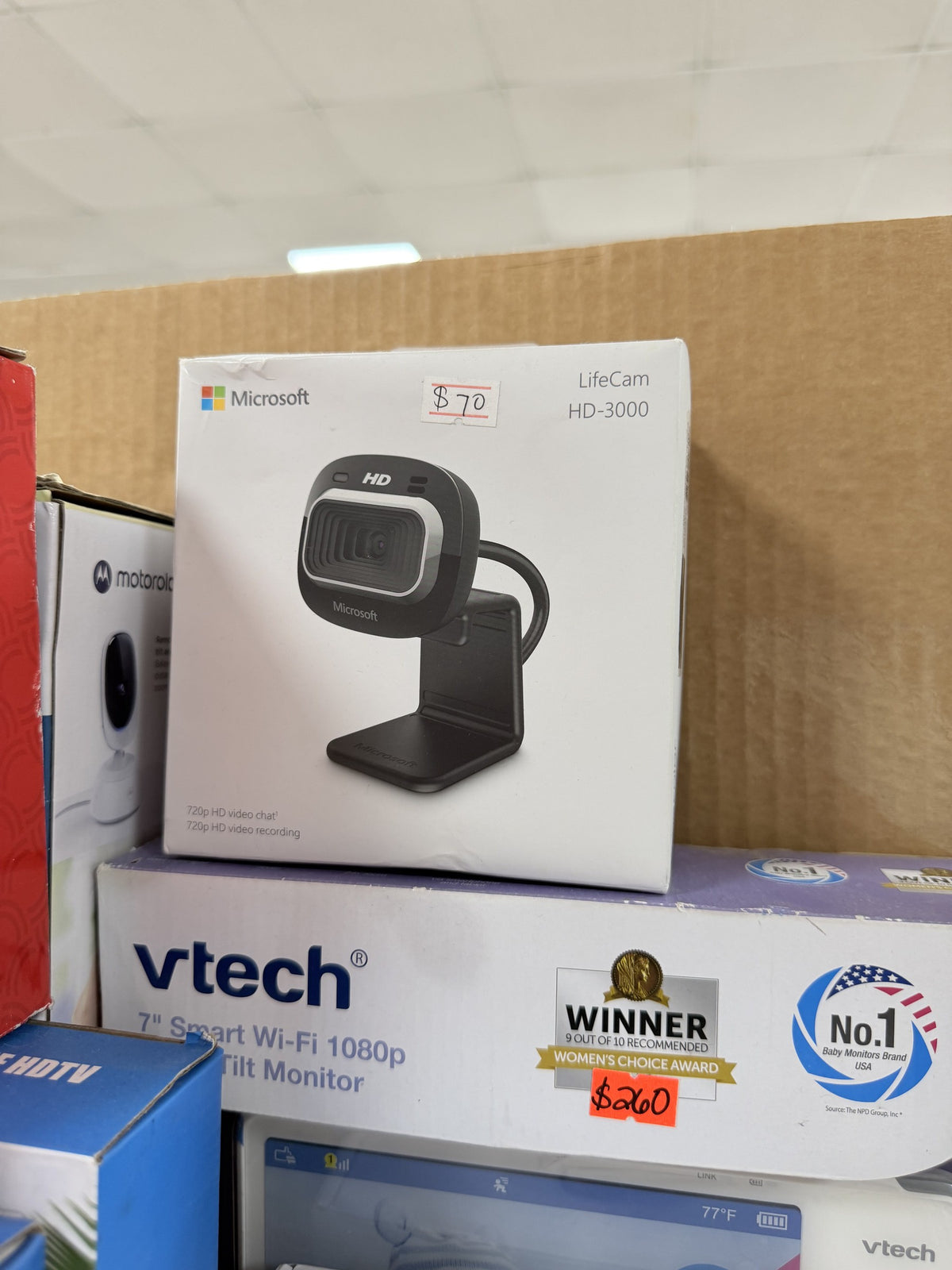 Microsoft LifeCam HD-3000 Webcam — Black