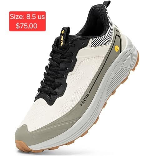 FitVille Black and Gray Athletic Sneakers