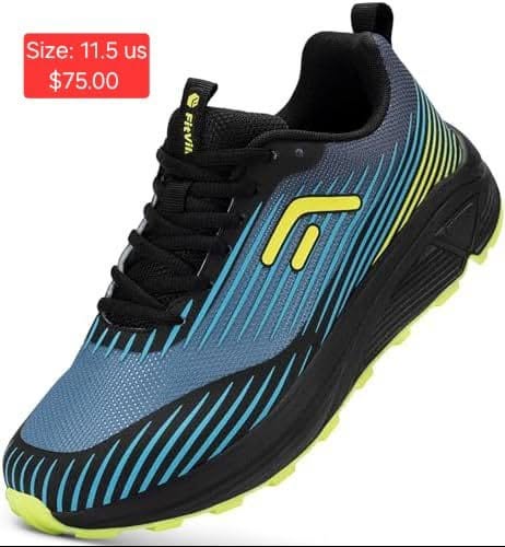 Blue and Green Athletic Sneakers