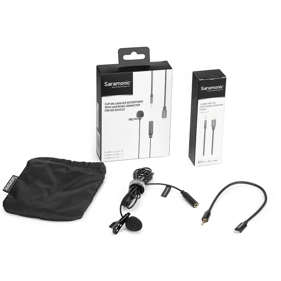Saramonic LavMicro U1A Lavalier Microphone — Lightning connector for iPhone/iPad