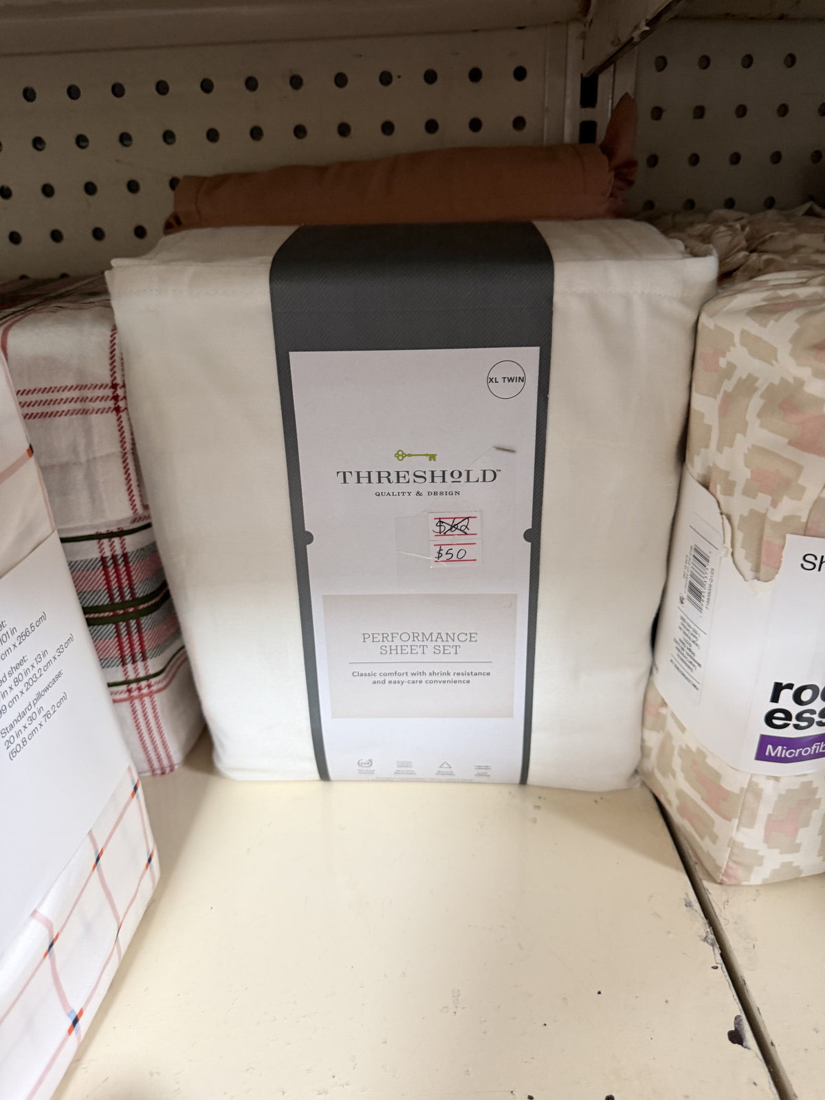 Threshold Performance 400 Thread Count Sheet Set — Twin XL; White