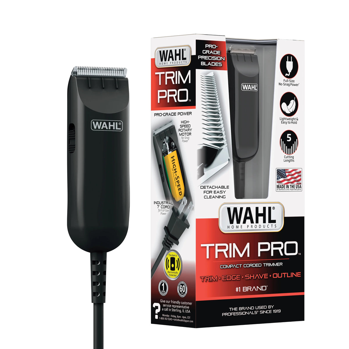 Wahl Trim Pro Compact Corded Trimmer — Black