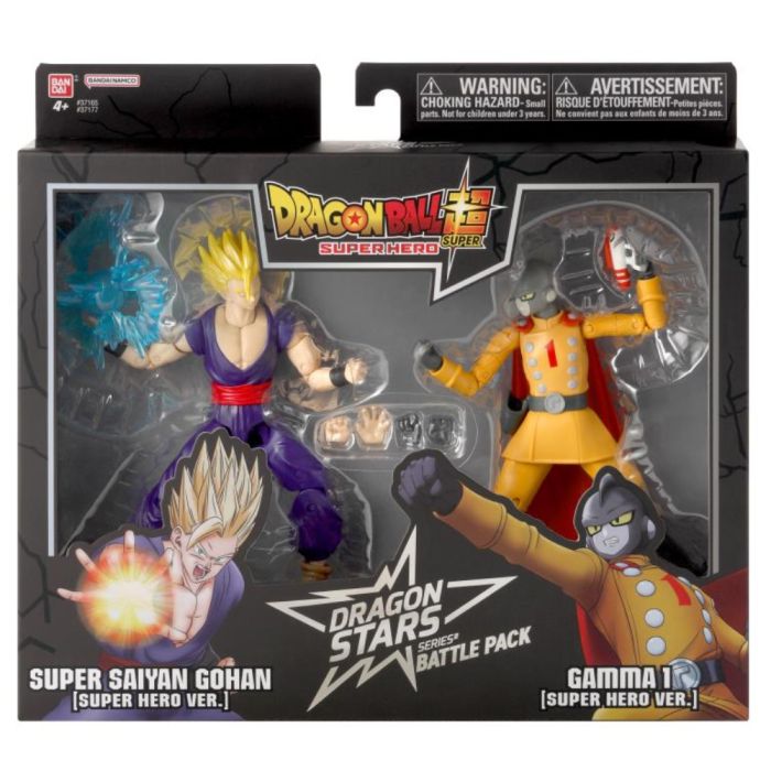 Bandai Namco Dragon Ball Super Super Hero Battle Pack — Super Saiyan Gohan vs Gamma 1; ages 4+