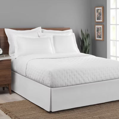 Bed Maker's Tailored Bed Skirt — Twin; White