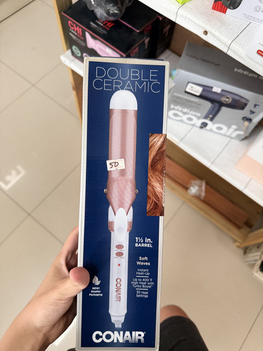Conair InfinitiPro Double Ceramic Curling Iron — 1.5 in barrel
