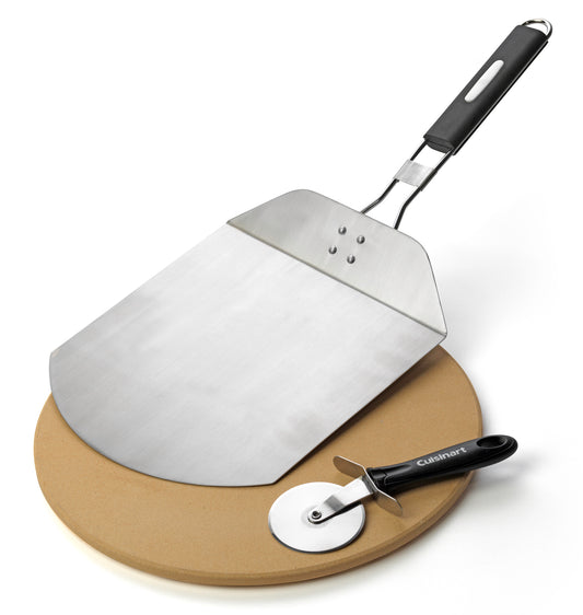 Cuisinart Alfrescamoré 3-Piece Pizza Grilling Pack — 13-inch; 3-piece