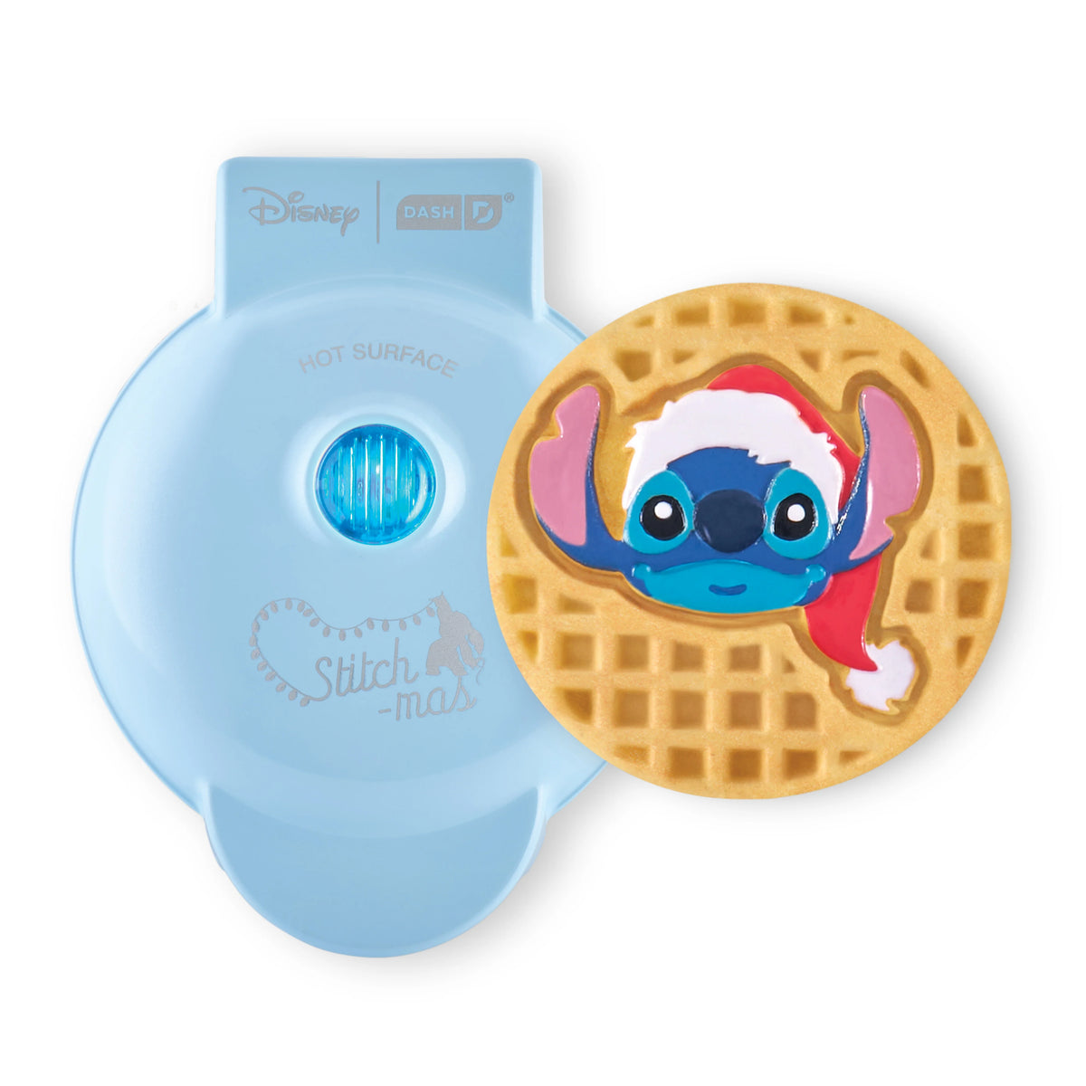 Dash Disney Stitch Santa Mini Waffle Maker — 4 in; holiday edition