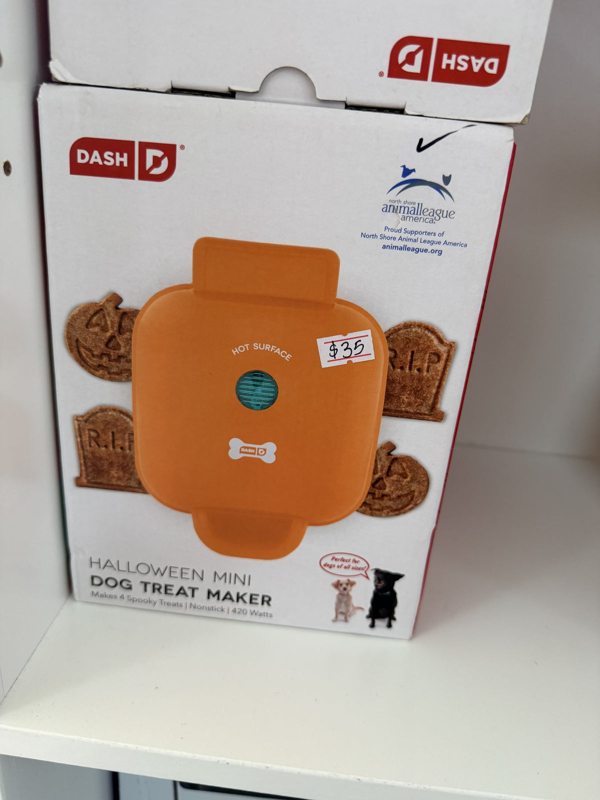 Dash Halloween Mini Dog Treat Maker — Orange; 4 treat shapes