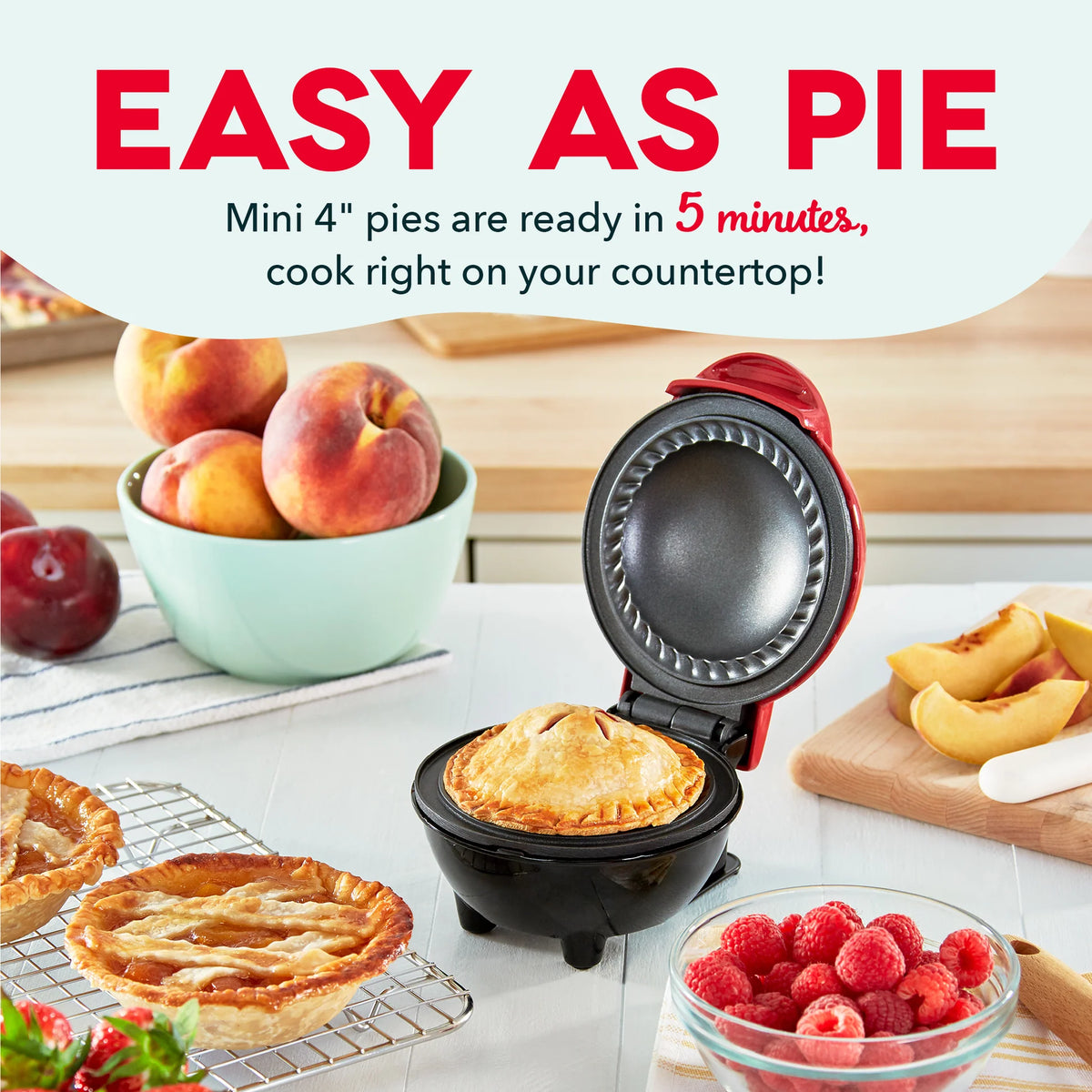 Dash Mini Pie Maker — Aqua