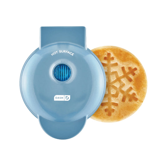 Dash Snowflake Mini Waffle Maker — 4 in; white