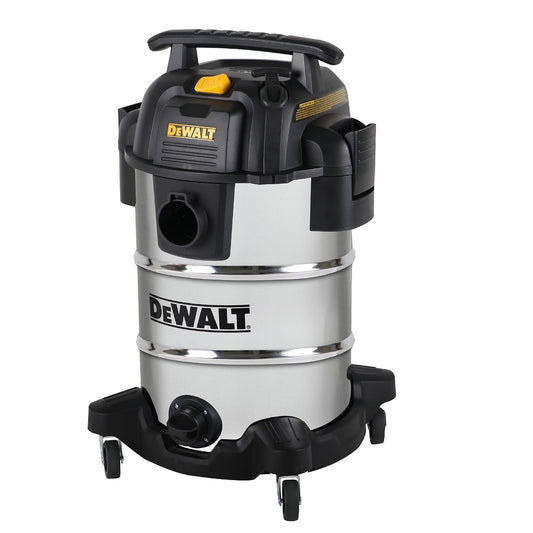 DeWalt 8-Gallon Stainless Steel Quiet Wet/Dry Vacuum — 8 gal / 30 L