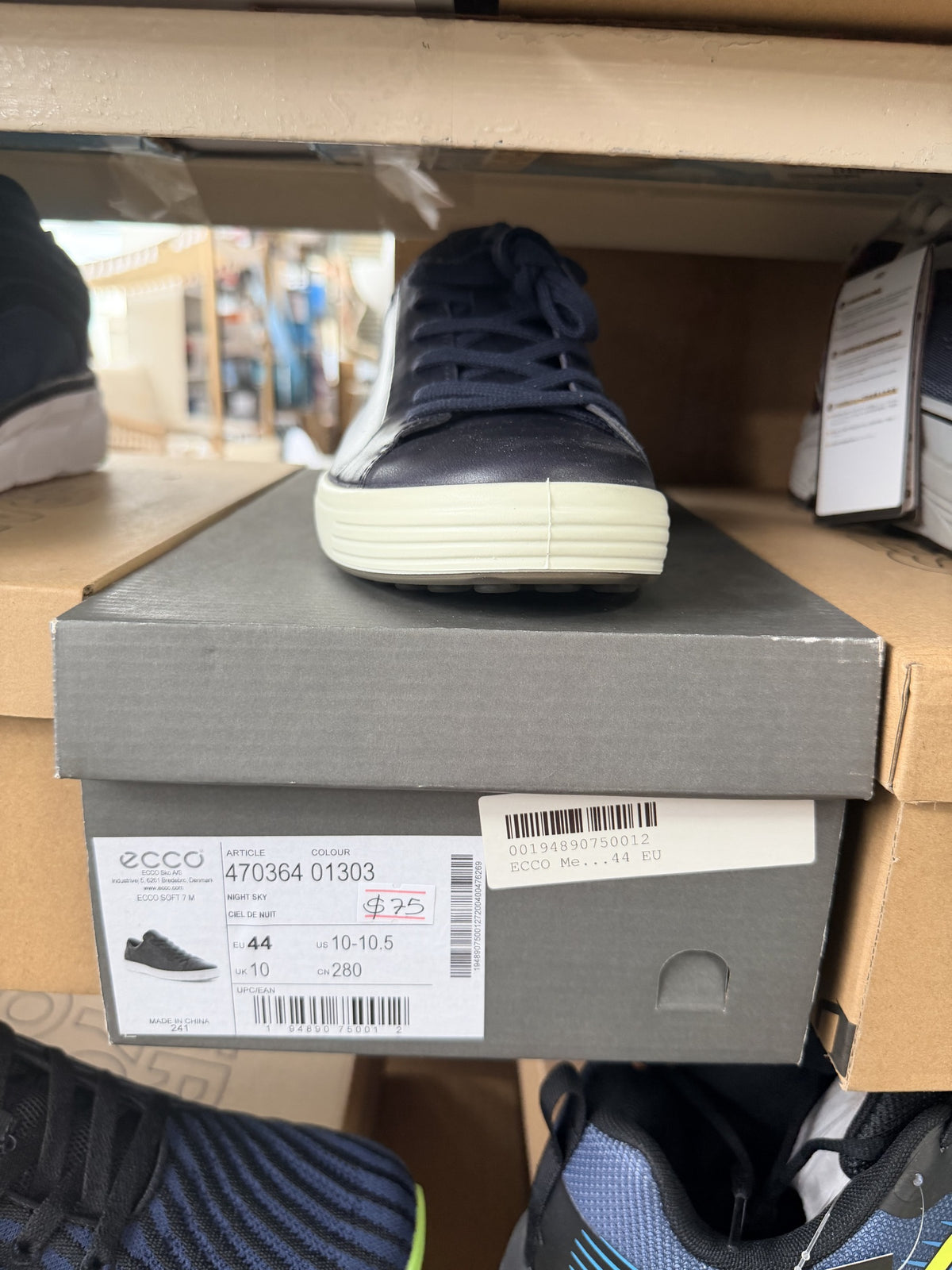 ECCO Soft 7 M Sneaker — Night Sky; EU 44 / US 10-10.5