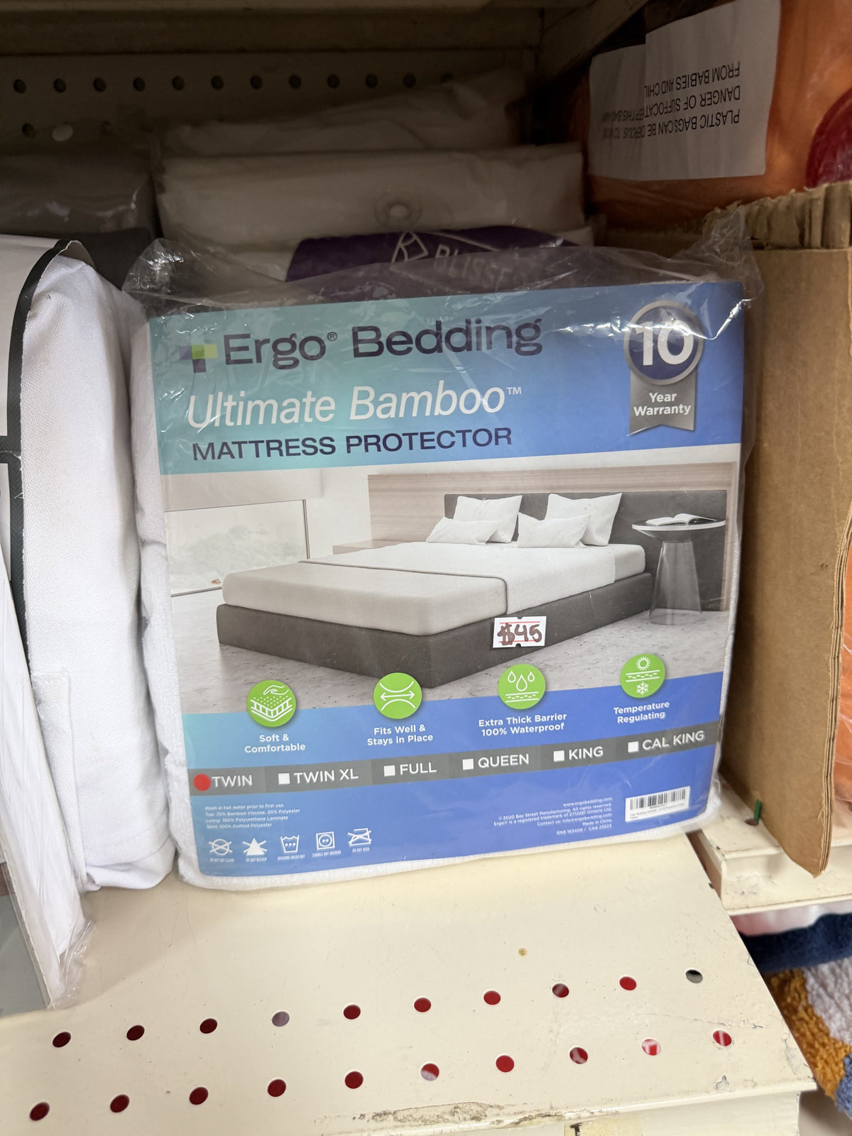 Ergo Bedding Ultimate Bamboo Mattress Protector — Twin