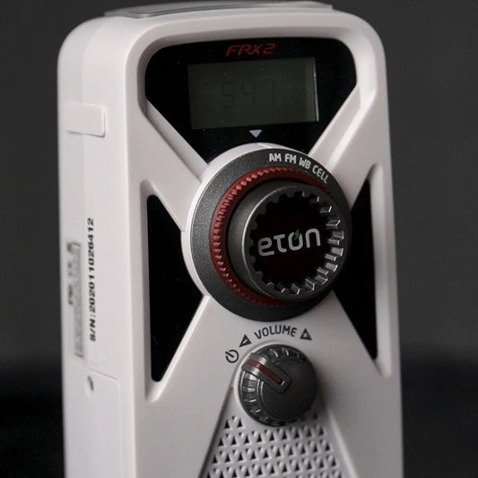 Eton FRX2 Hand-Turbine AM/FM/Weather Radio — Black / red