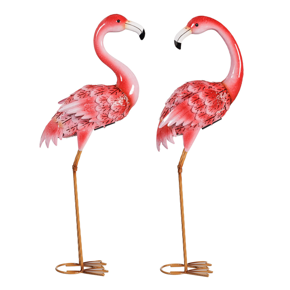 Evergreen Solar LED Flamingo Pair — Pack of 2