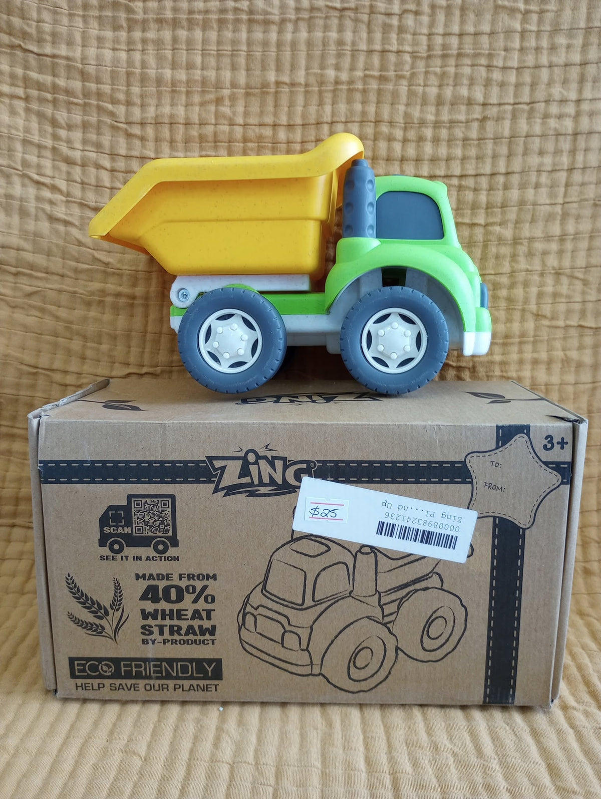 Zing Eco-Friendly Wheat-Straw Toy Dump Truck