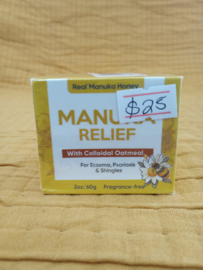 Manuka Relief with real manuka honey and colloidal oatmeal