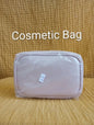 Light pink clear travel cosmetic bag