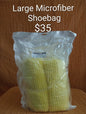 Large Microfiber Shoe Wash Bag — Yellow