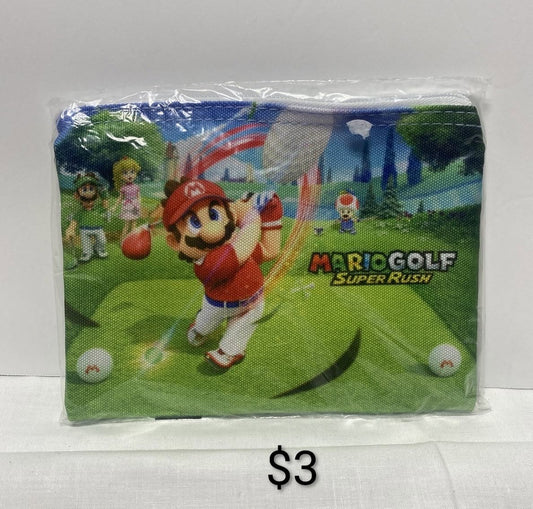 Mario Golf: Super Rush Zipper Pencil Case