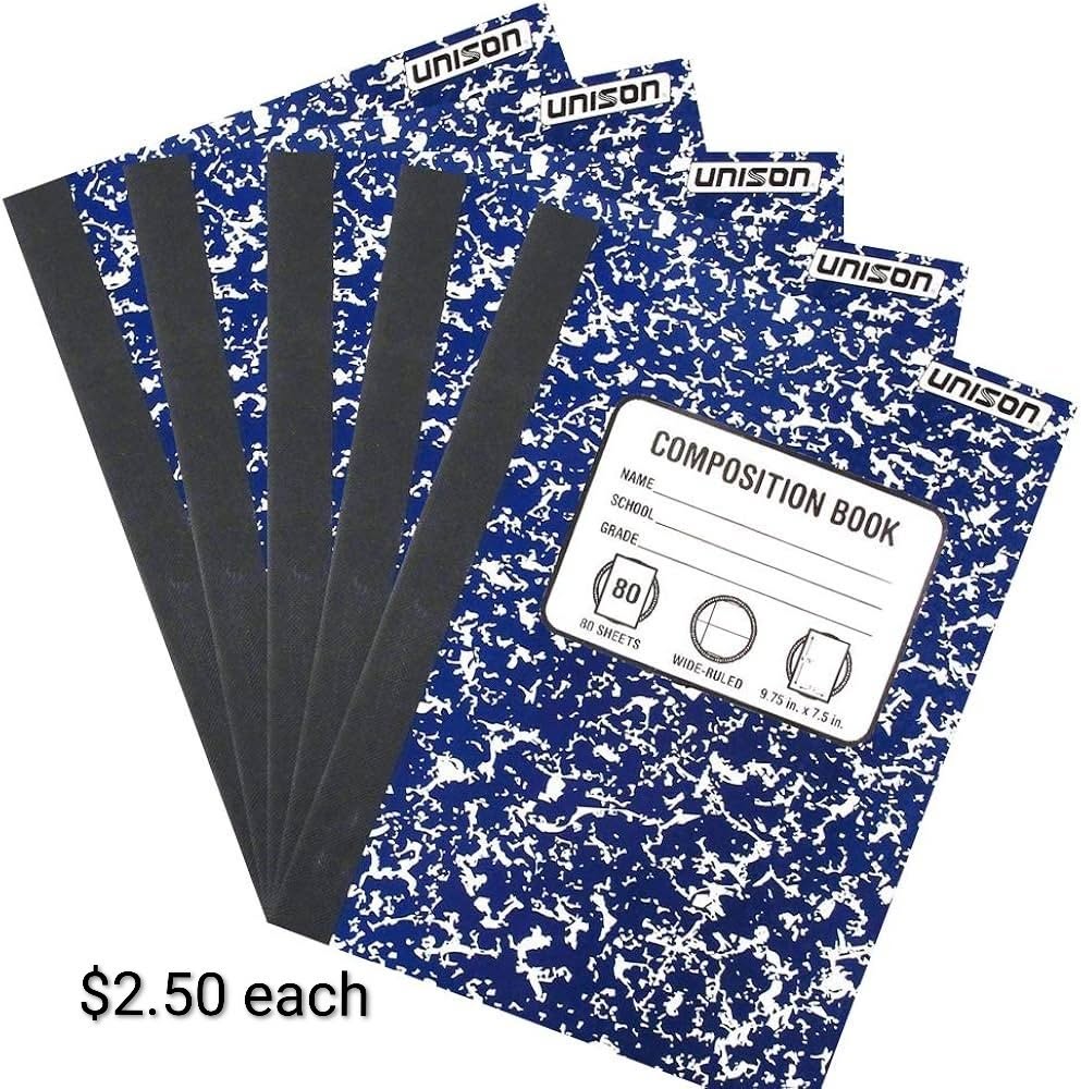 Unison Wide-Ruled Composition Book — 80 Sheets