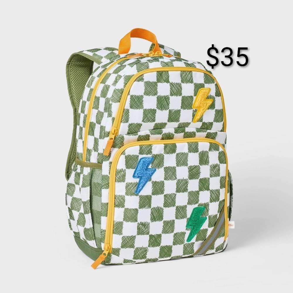 Cat & Jack Lightning Bolt Backpack — Facebook gallery image