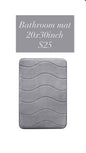 Gray Bathroom Mat — 20 x 30 in