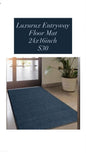 Blue Entryway Mat — 24 x 16 in