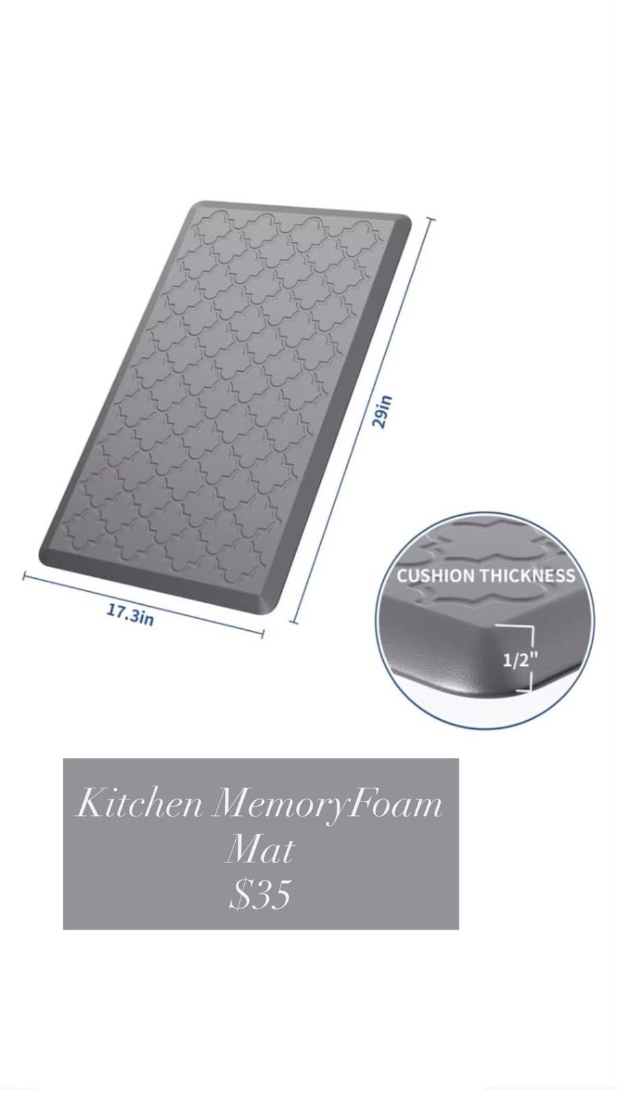 Kitchen Memory Foam Mat