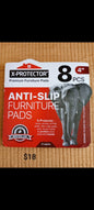Anti-Slip Furniture Pads — 8-Piece