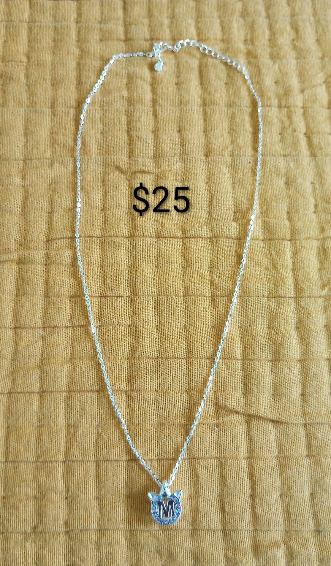 Silver-Tone Pendant Necklace