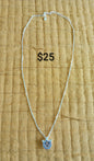 Silver-Tone Pendant Necklace