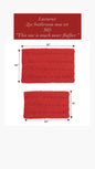 Red Memory Foam Bathroom Mat Set — 2-Piece