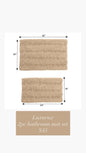 Beige Memory Foam Bathroom Mat Set — 2-Piece