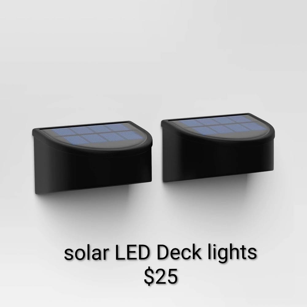 Solar LED Deck Lights — 2-Piece