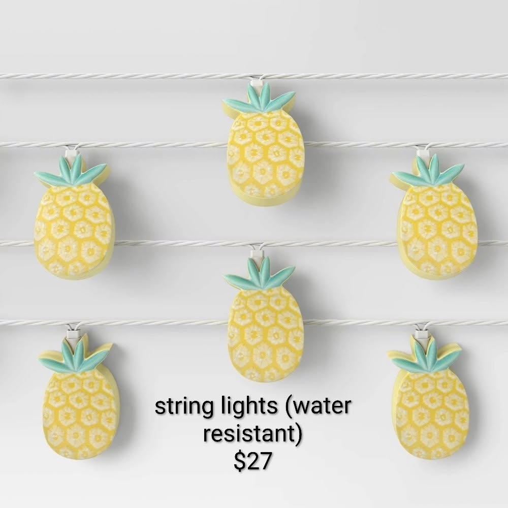 Pineapple String Lights — Water Resistant
