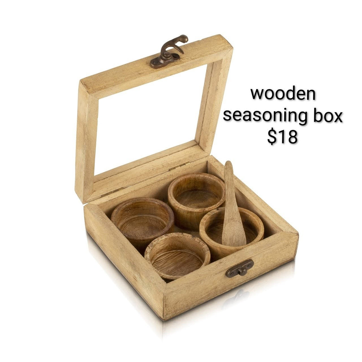 Wooden Seasoning Box