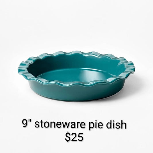 Stoneware Pie Dish 9 in